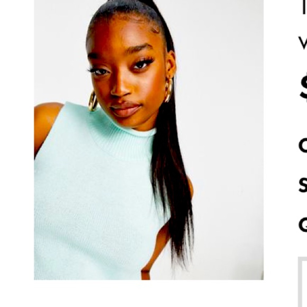 Asos mock turtleneck sleeves sweater